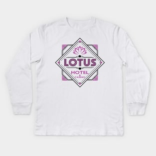 Lotus Hotel - Percy Jackson inspired design Kids Long Sleeve T-Shirt